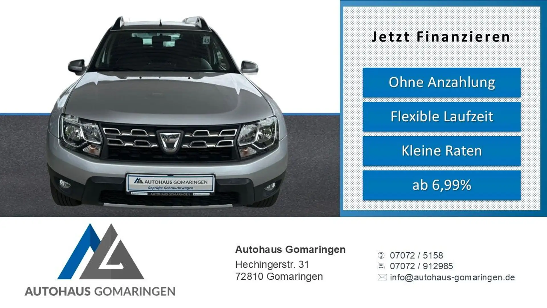 Dacia Duster I Prestige 4x4*1.Hand*AHK*PDC*NAVI*FES*LM Grau - 1