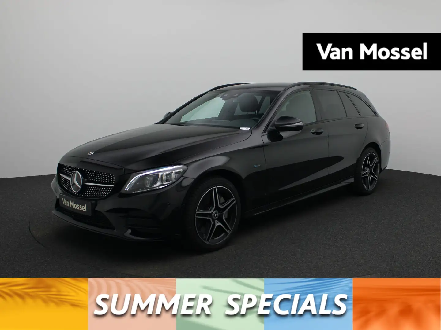 Mercedes-Benz C 300 Break C de Business Solution Auto AMG Line | LEDER Zwart - 1