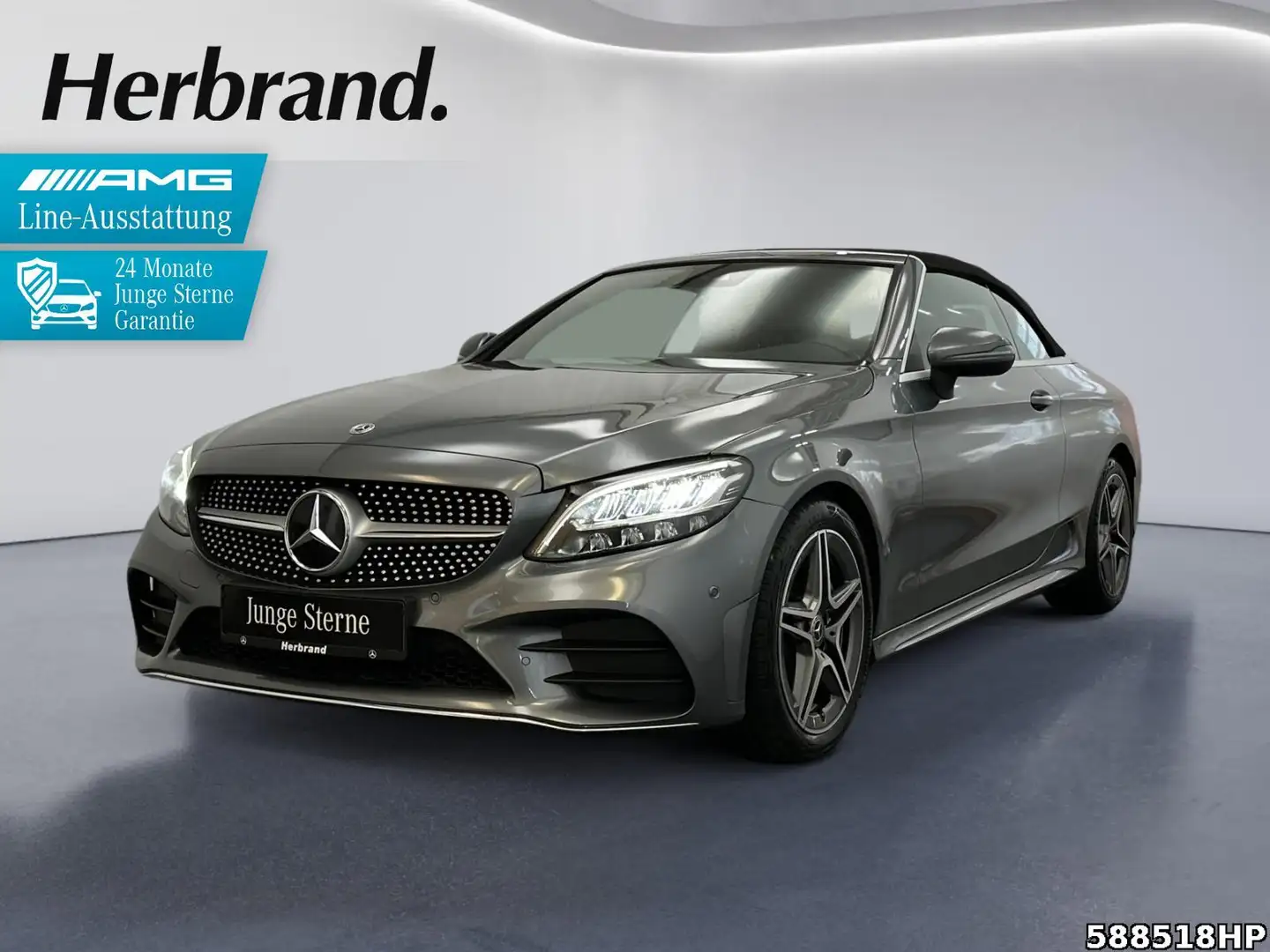 Mercedes-Benz C 200 Cabrio AMG *Spur & Totwinkel Burmester LED Grau - 1