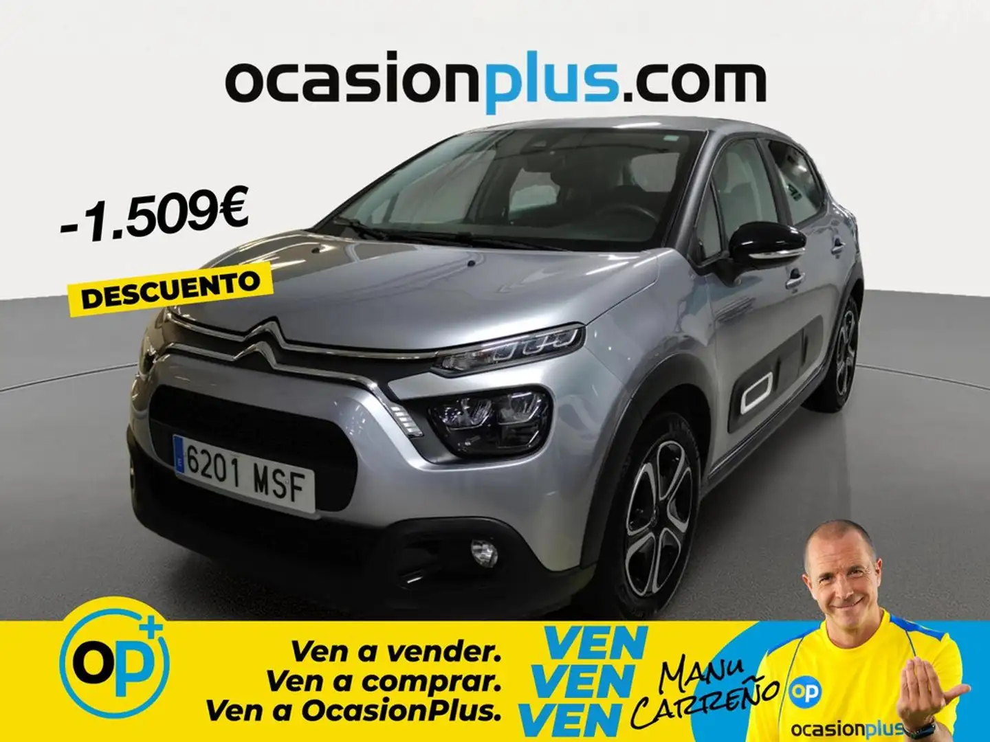 Citroen C3 1.5BlueHDi S&S Plus 100 Gris - 1