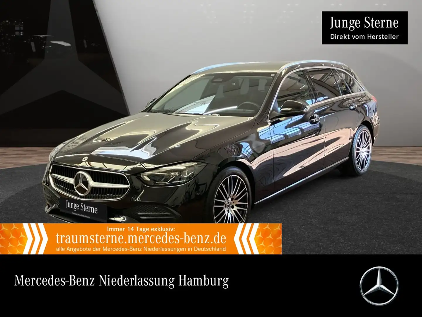 Mercedes-Benz C 200 T AVANTG+LED+KAMERA+TOTW+KEYLESS+9G Schwarz - 1