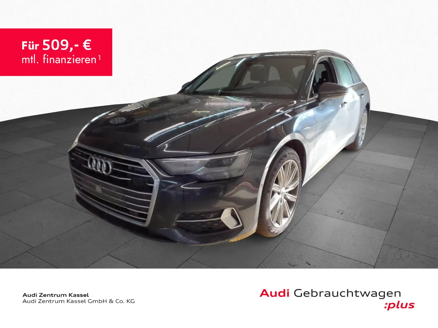 Audi A6 50 TDI quattro LED Pano HuD AHK Leder Grau - 1