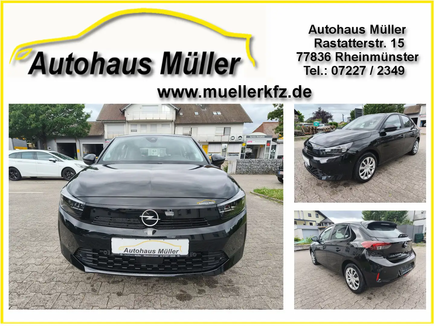 Opel Corsa Basis Schwarz - 1