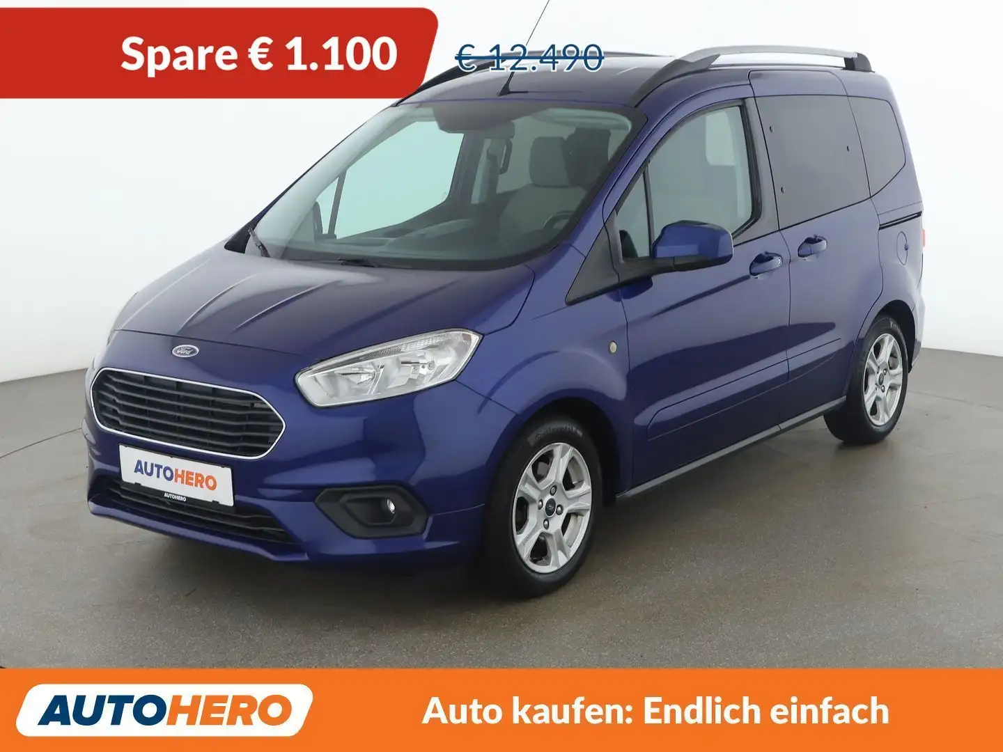 Ford Tourneo Courier 1.0 EcoBoost Titanium Blau - 1
