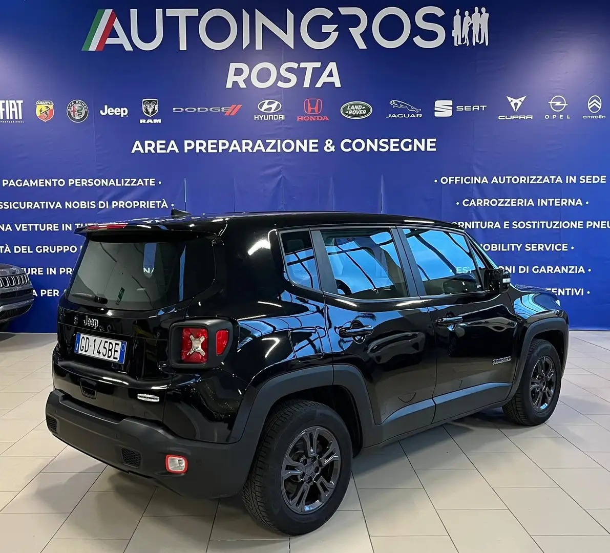 Jeep Renegade 1.0 t3 120cv Business 2wd USATO GARANTITO Zwart - 2