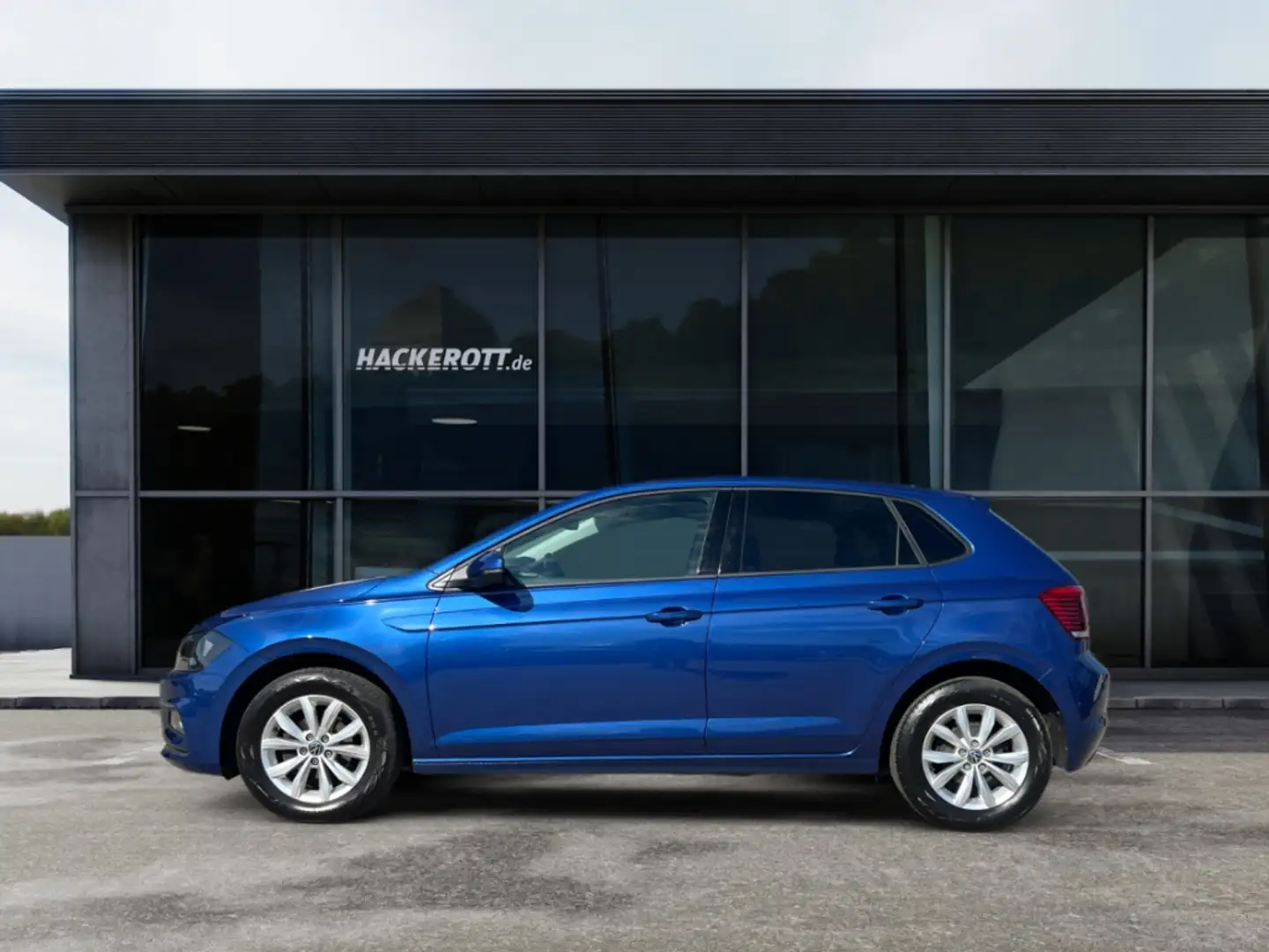 Volkswagen Polo VI Highline 1.0 TSI App-Connect Sitzhzg.PDC Blau - 2