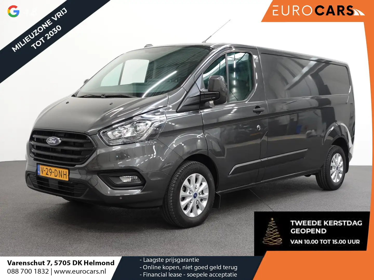 Ford Transit Custom 300 2.0 TDCI L2H1 Trend Automaat Airco Navi Cruise Grijs - 1