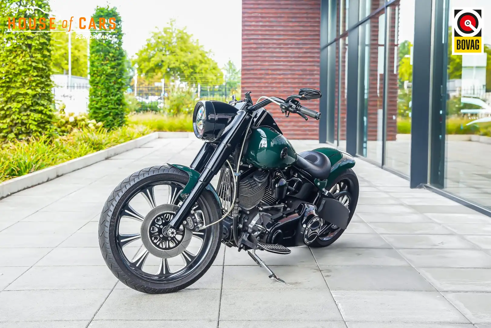 Harley-Davidson Fat Boy 96 FLSTF |Vance & Hines uitlaat|21" Thunderbike vo Groen - 1