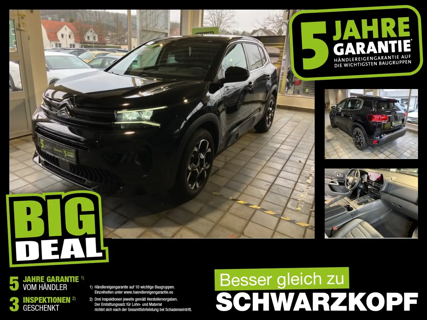 Citroen C5 Aircross 1.2 Fin. ab 2,99 % Navi,Parkpilot Schwarz - 1