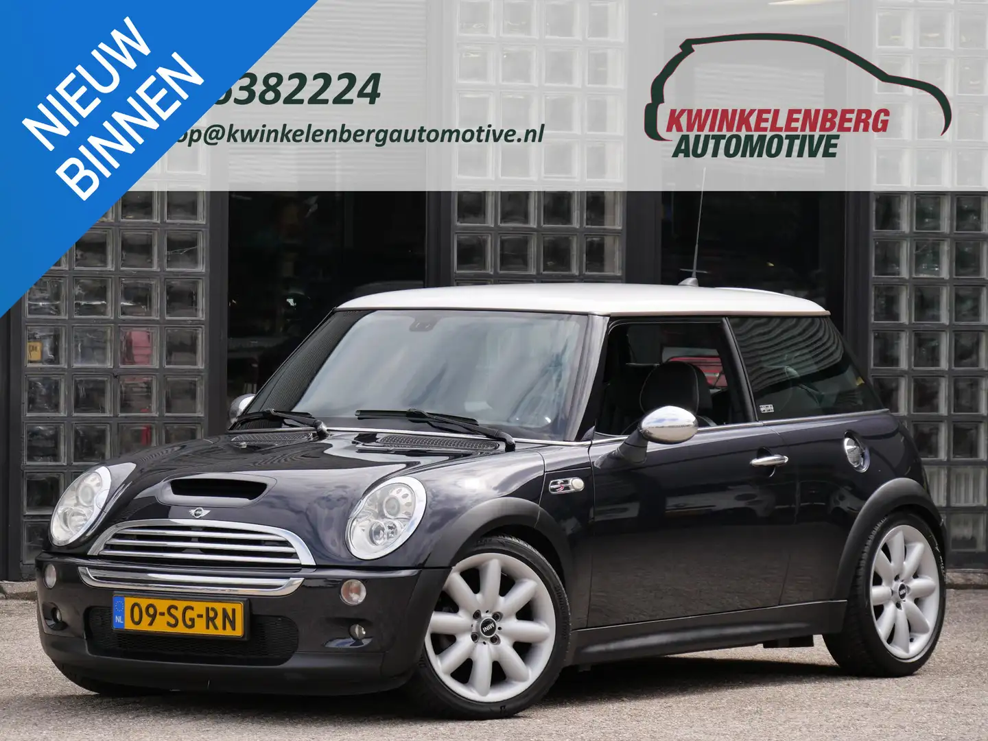 MINI Cooper S 1.6 170PK PARKLANE/ LEER/ XENON/ * NL-AUTO MET HIS Zwart - 1