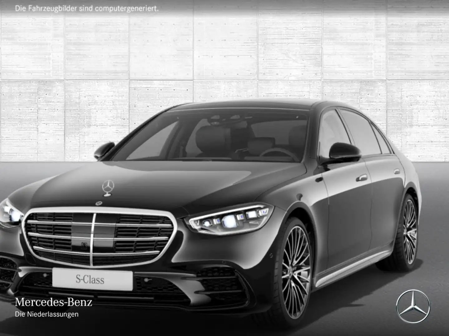 Mercedes-Benz S 500 L 4M AMG+NIGHT+PANO+DIGITAL-L+BURMESTER3D Schwarz - 2