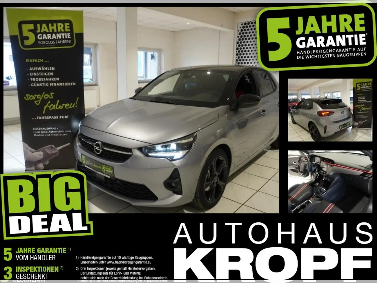 Opel Corsa F 1.2T KlimaA,Parkpilot,Sitzheizung Silber - 1
