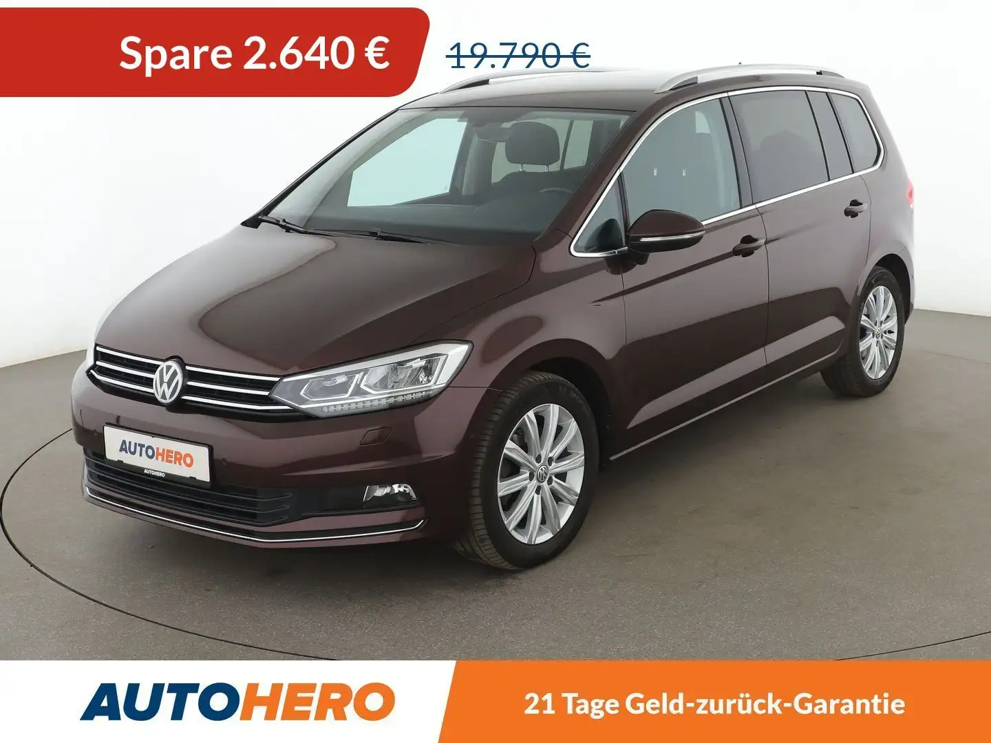 Volkswagen Touran 1.4 TSI Highline BMT *LED*STANDHZG*NAVI* Piros - 1