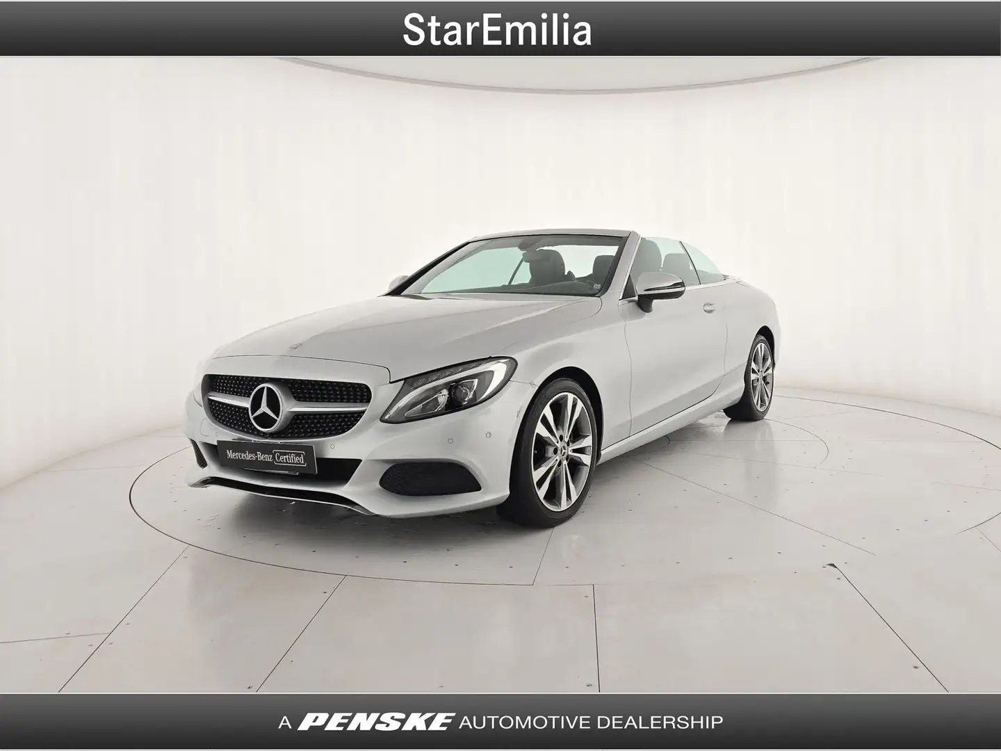 Mercedes-Benz C 220 C 220 d 4Matic Auto Cabrio Sport Silber - 2