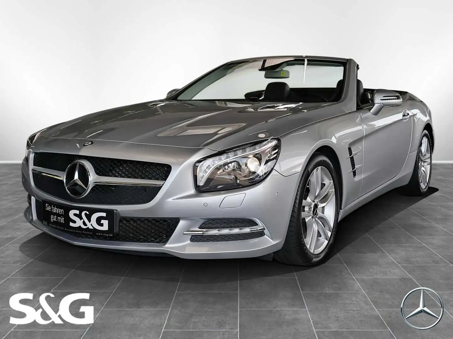 Mercedes-Benz SL 350 Roadster PANORAMA+NAVIGATION+MEMORY+18" Silber - 1