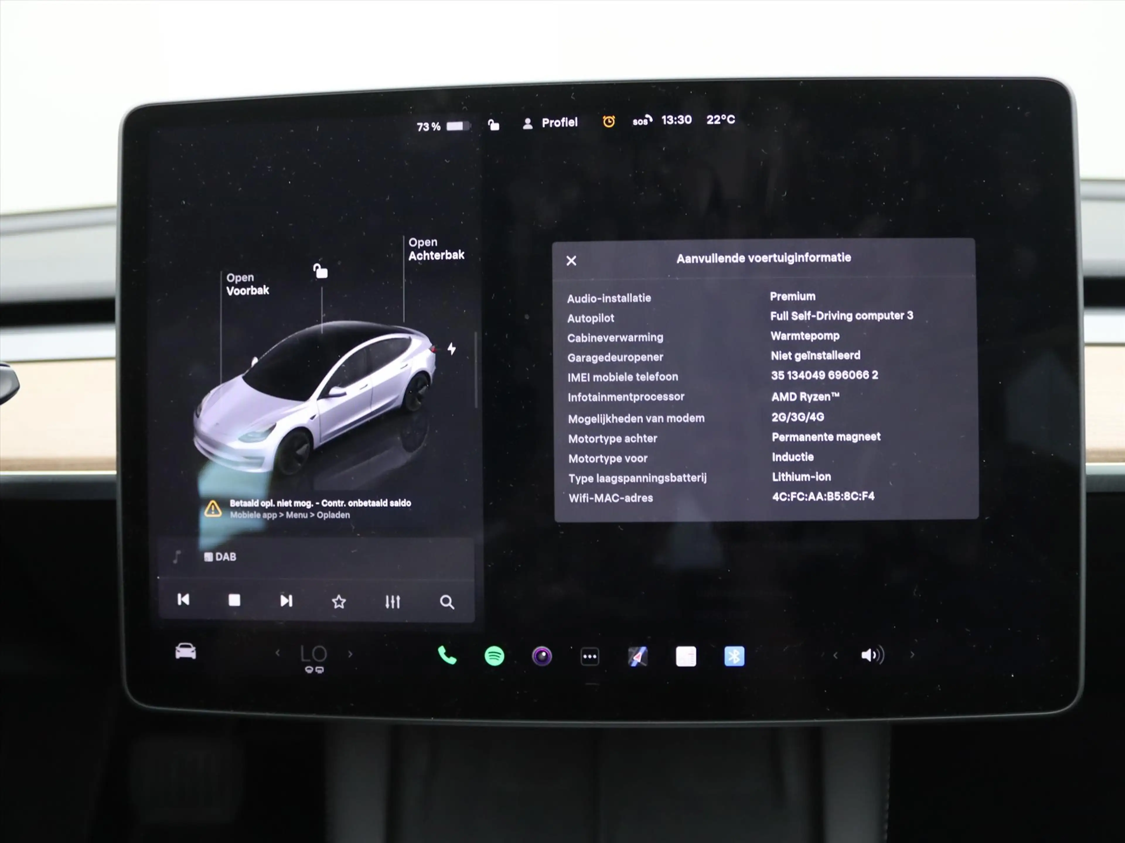Tesla Model 3 Long-Range AWD 351pk 75 kWh UPGRADE 94.2% SoH [ AM — photo 35