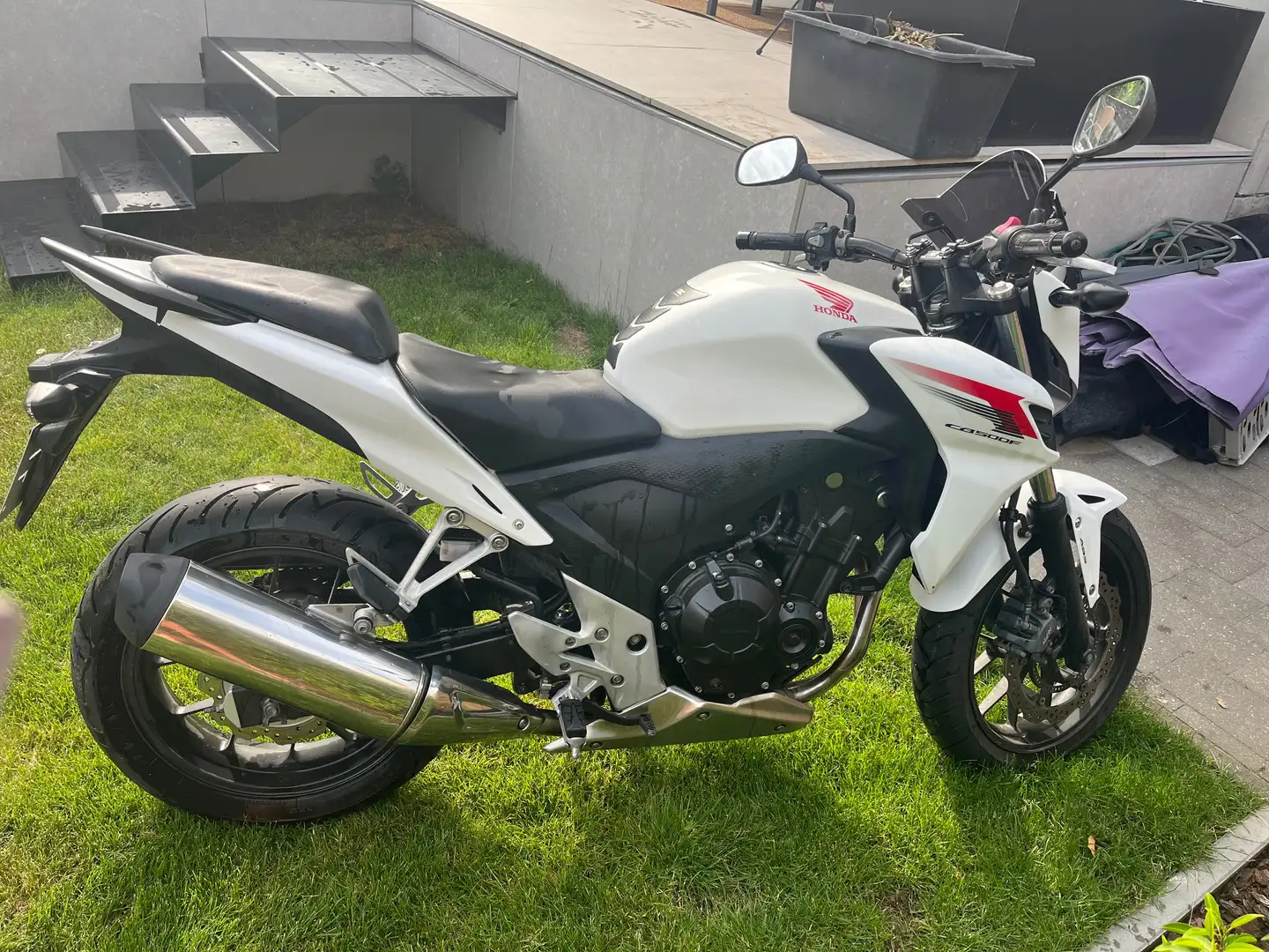 Honda CBF 500 Blanc - 1