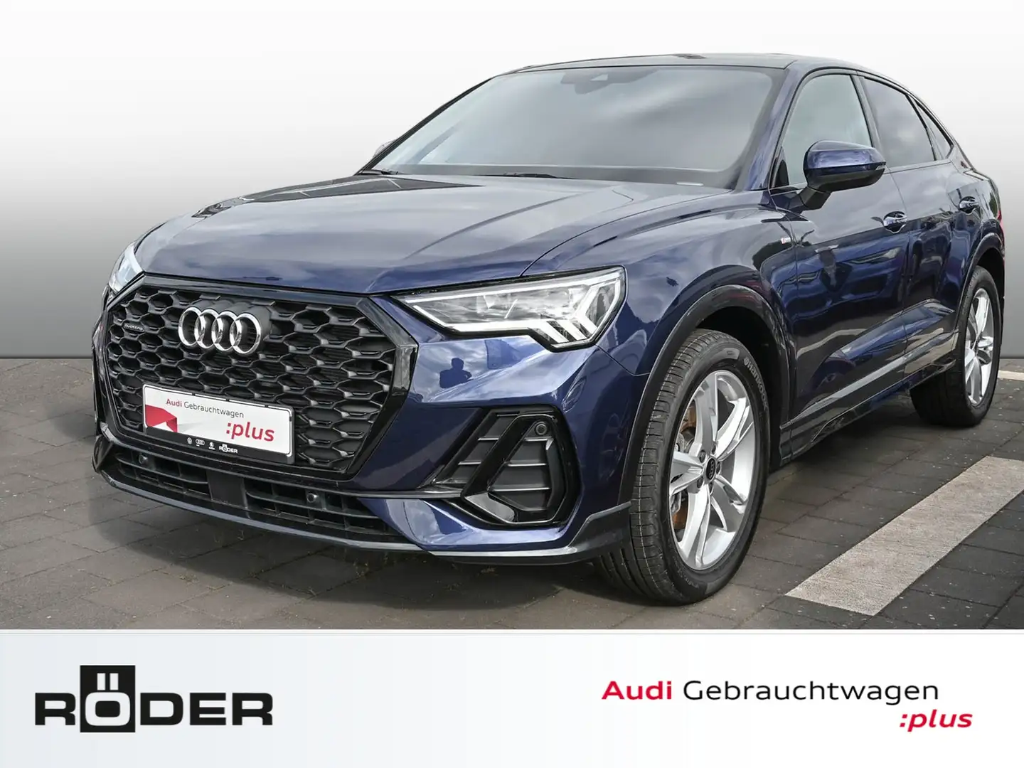Audi Q3 Sportback 40 TFSI qu. S line Navi VC Pano AHK Blau - 1