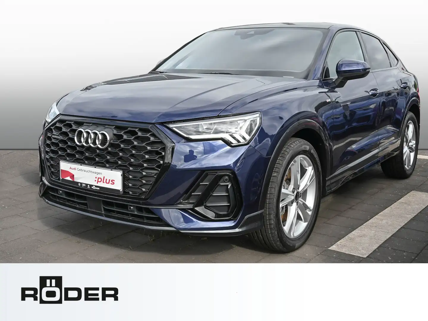Audi Q3 Sportback 40 TFSI qu. S line Navi VC Pano AHK Blau - 1