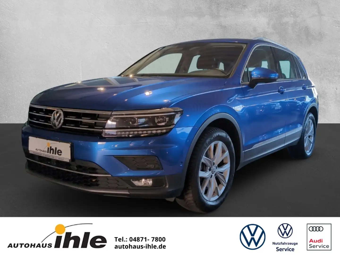 Volkswagen Tiguan Highline 2,0 TDI DSG 4motion DYNAUDIO+HUD+PANO.DAC Bleu - 1