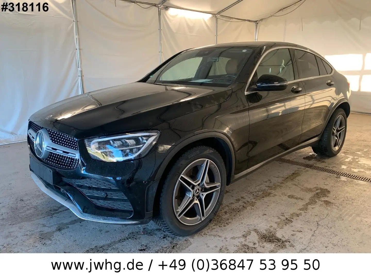 Mercedes-Benz GLC 300 4M Coupé 2x AMG Line LED FahrAss+ StndHz Noir - 1