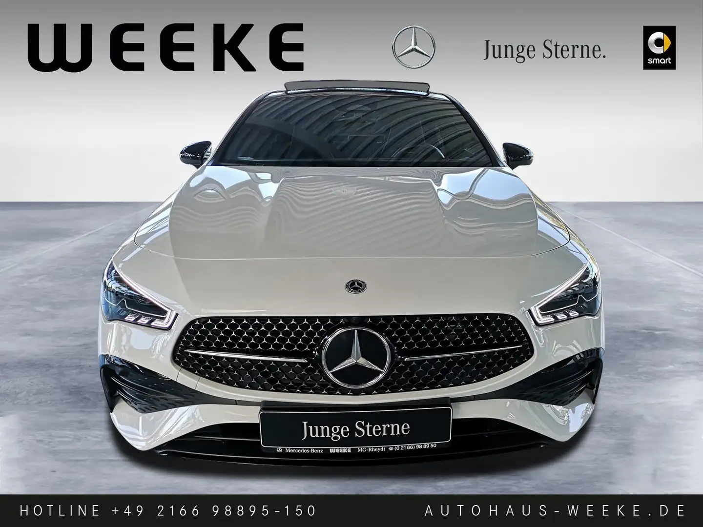Mercedes-Benz CLA 180 Coupé AMG AdvancedP+NIGHT+PANORAMA-SD+MB Blanc - 2