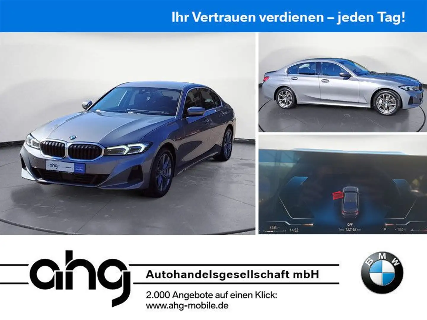 BMW 330 d xDrive Automatik Innovationsp. Standhzg. Grau - 1