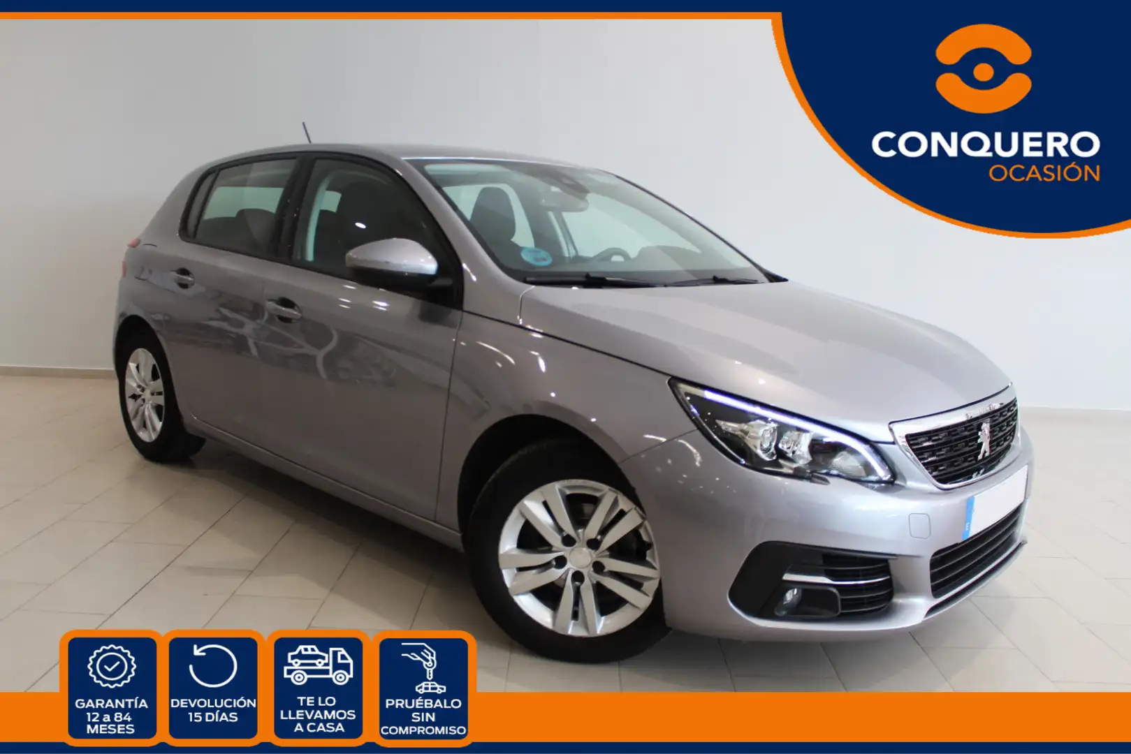 Peugeot 308 1.2 PureTech S&S Active Pack 110 Argent - 1