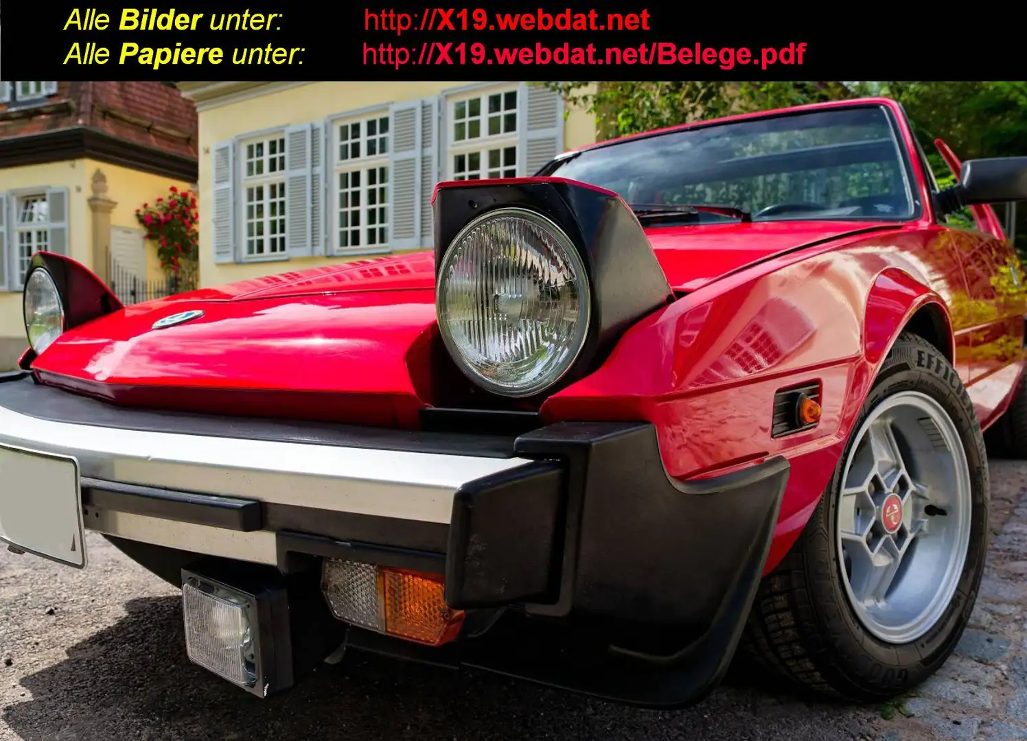 Fiat X 1/9 five speed Rot - 1