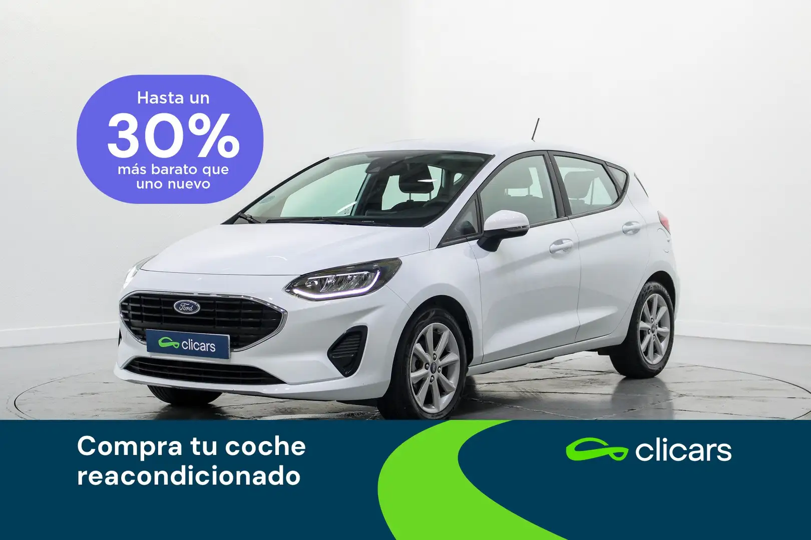 Ford Fiesta 1.0 EcoBoost Trend 100 Blanc - 1