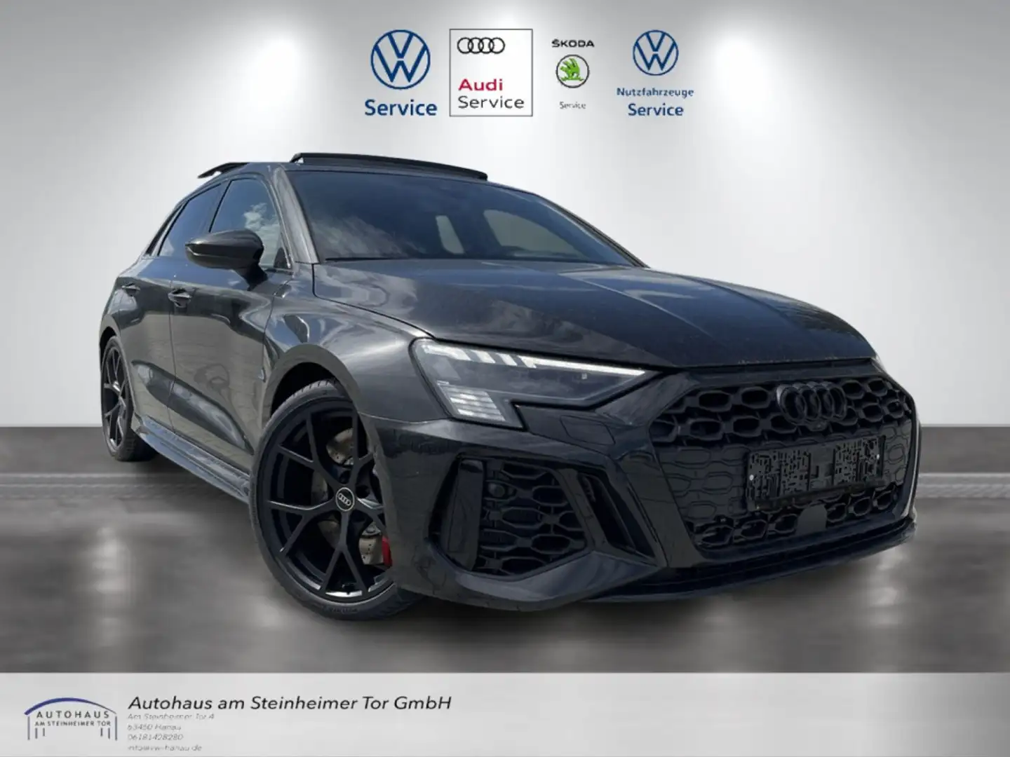 Audi RS QUAT-CARBON-VIRT-PANO-HUD-MATRIX-ACC-360° Czarny - 1