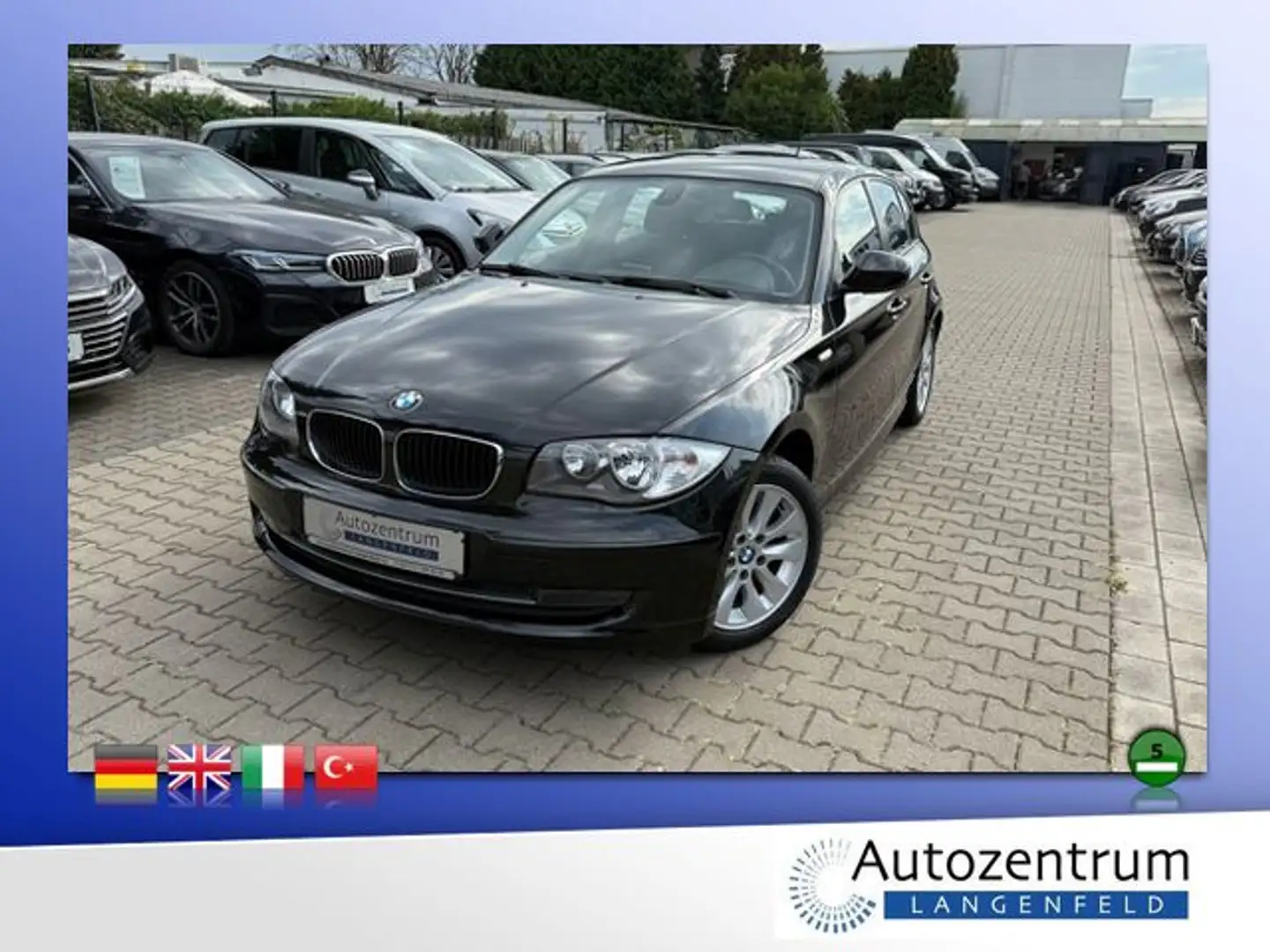 BMW 116 i Aut. *5 TÜRIG*KLIMA*PDC*ALU* Schwarz - 1