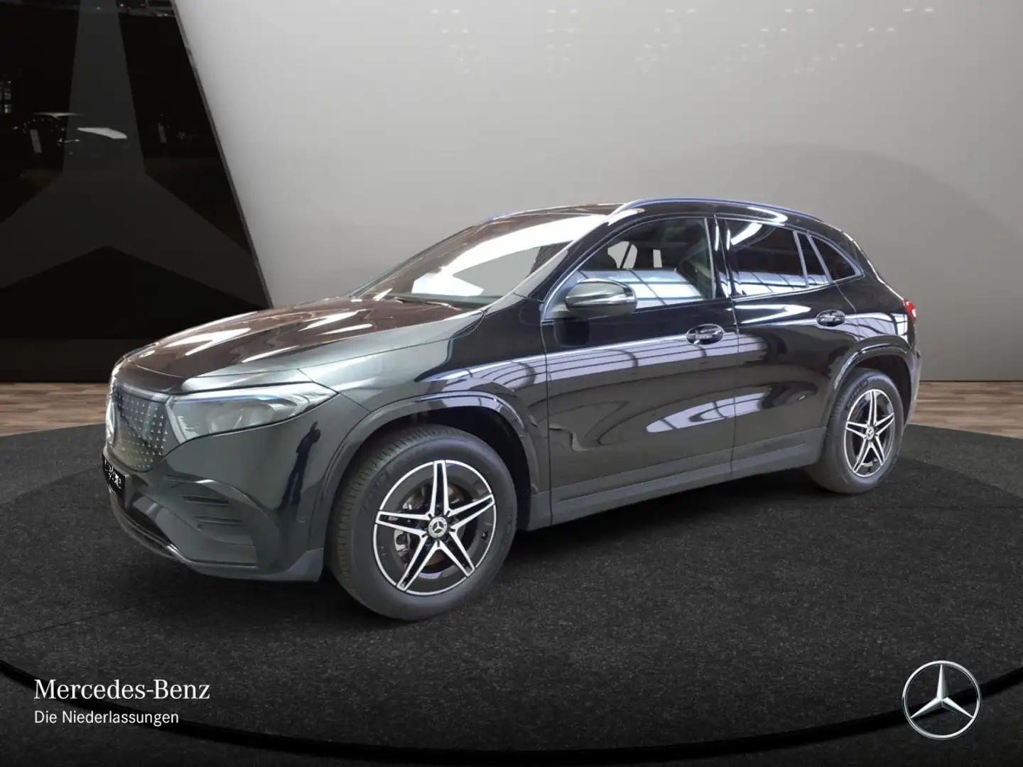 Mercedes-Benz EQA 350 4M AMG+NIGHT+ADVANCED+AHK+PANO+KAMERA+SPUR Zwart - 2