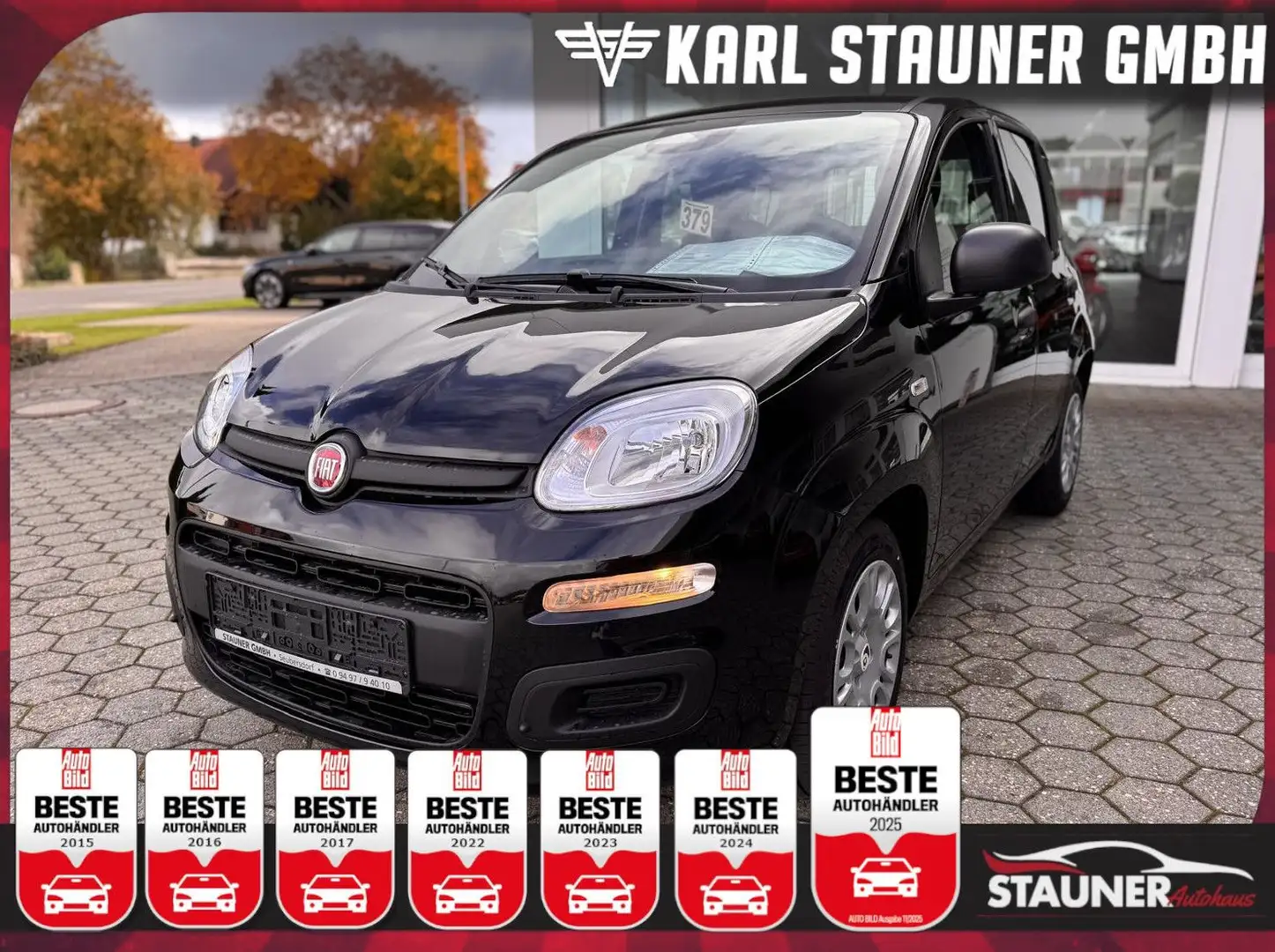 Fiat Panda 1.0 Hybrid SPURHALTEASS PDC Schwarz - 1