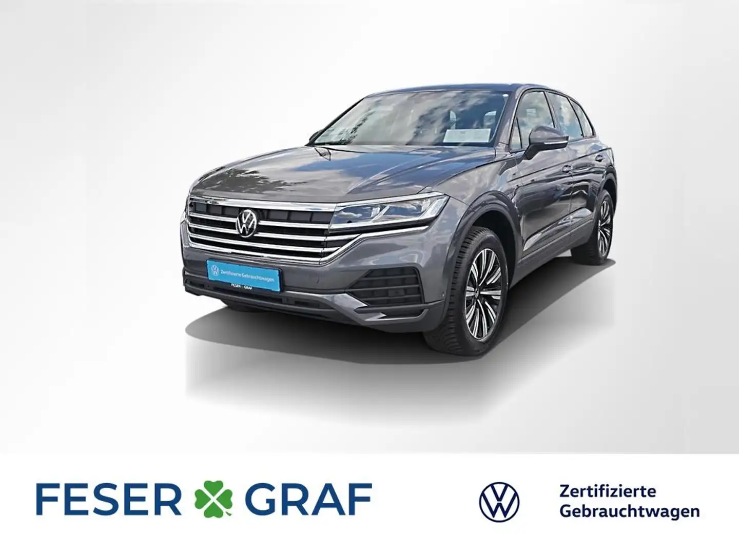 Volkswagen Touareg 3.0 TDI 4M ACC AHK Leder Navi RüKa Sitzh. Grau - 1