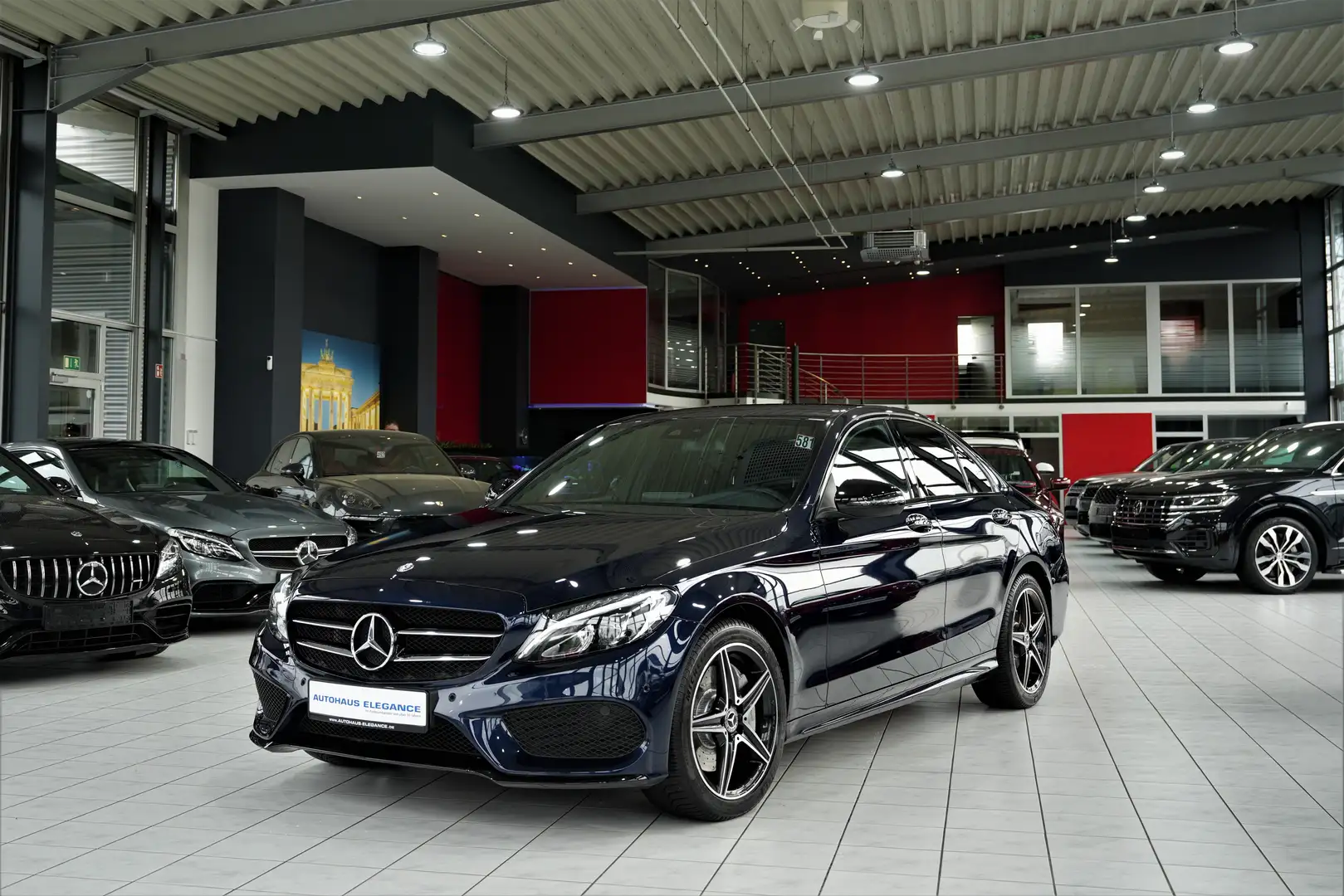 Mercedes-Benz C 400 4Matic*AMG-LINE*NIGHT*LED*COMAND*LEDER Blauw - 1