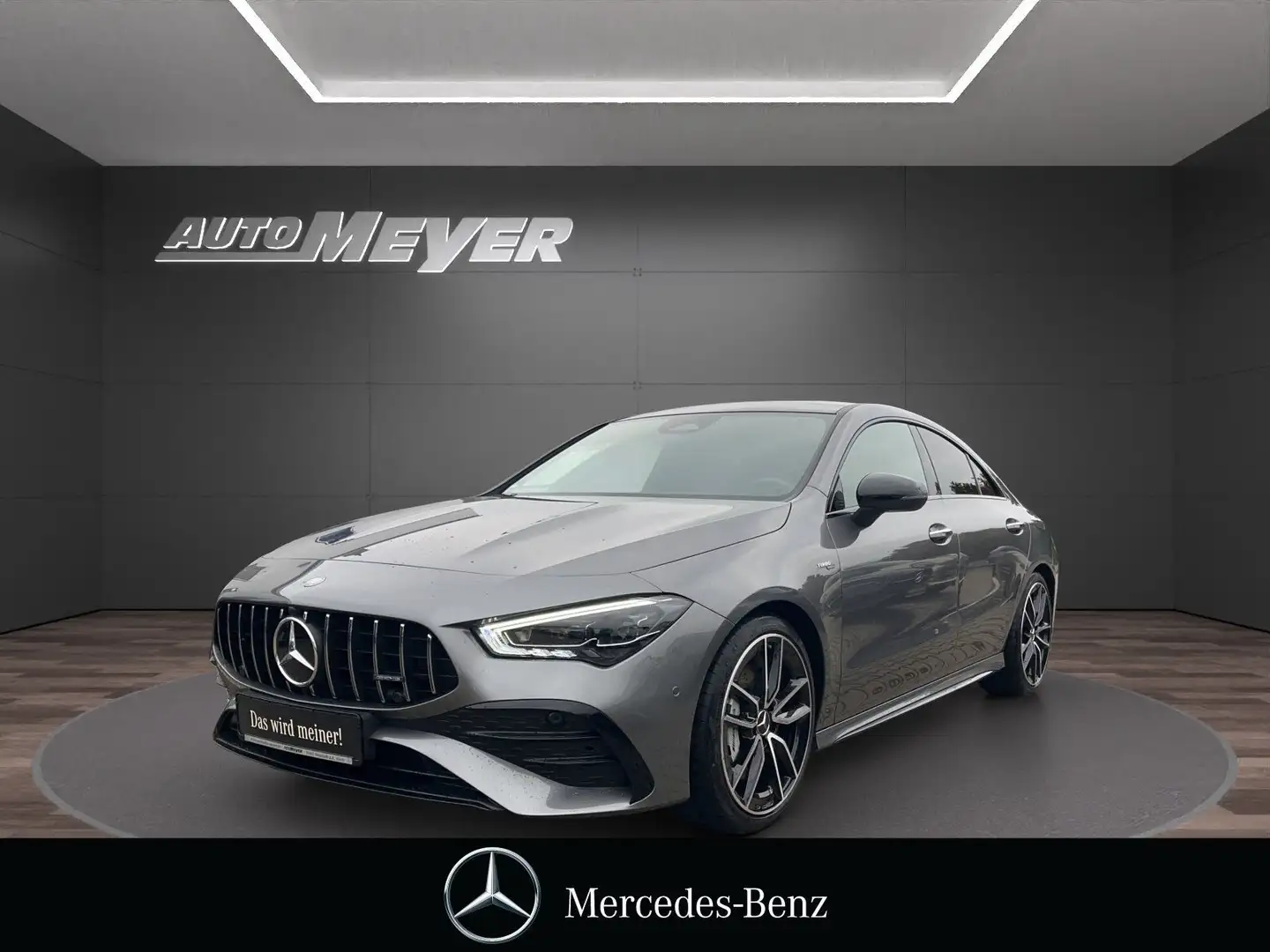 Mercedes-Benz CLA 35 AMG 4M+NIGHT+PANO+HUD+BURMESTER+DISTR+19" Gris - 1