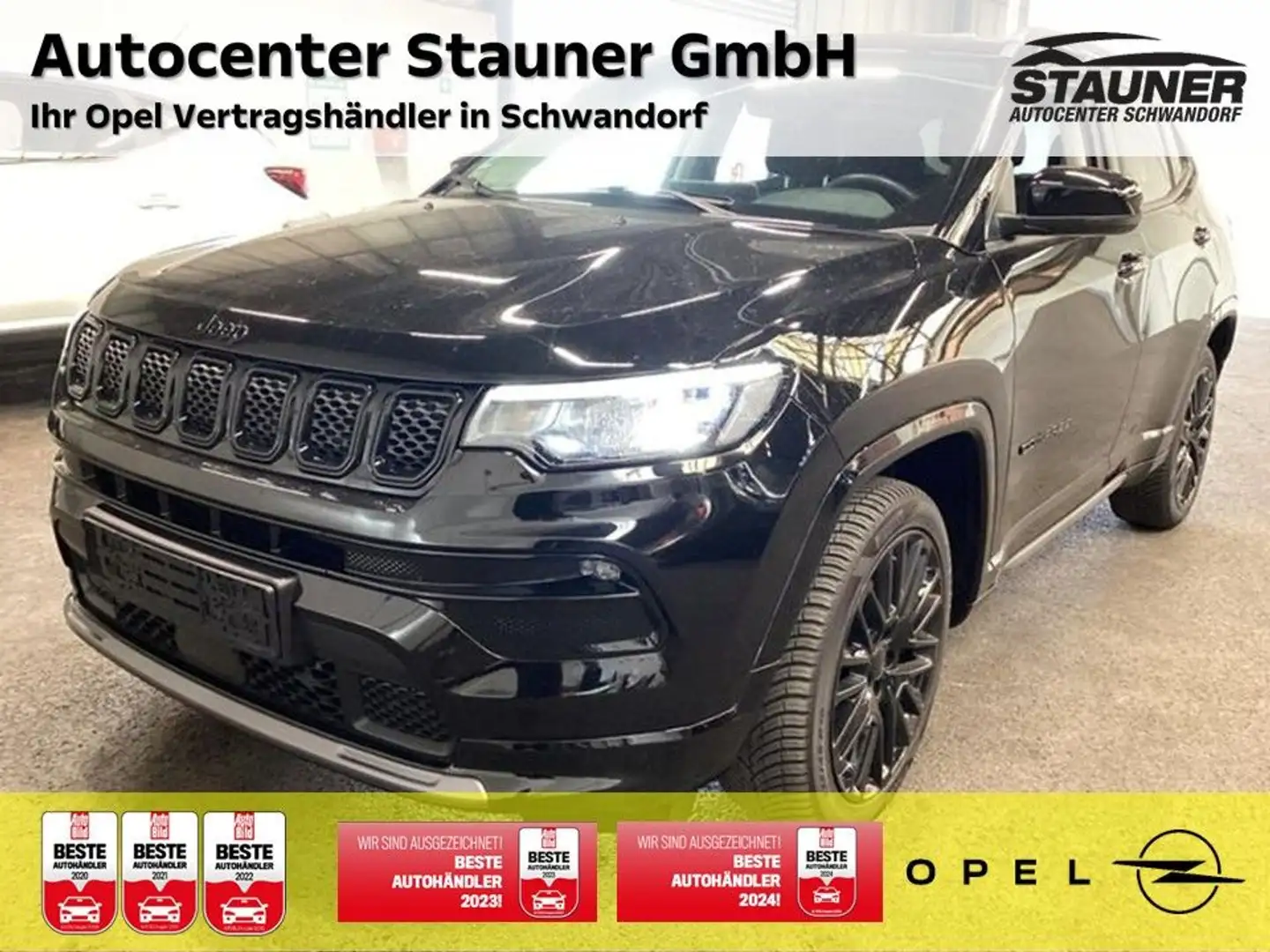 Jeep Compass E-Hybrid 1.5l GSE T4 48V *FWD*SHZ* Zwart - 1