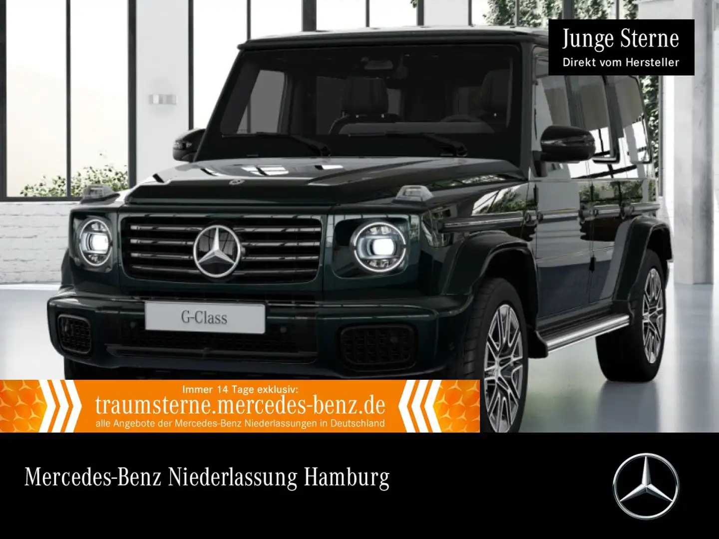 Mercedes-Benz G 450 d Exclusive Burmester 3D AMG 360° Stdhzg SHD Grün - 1
