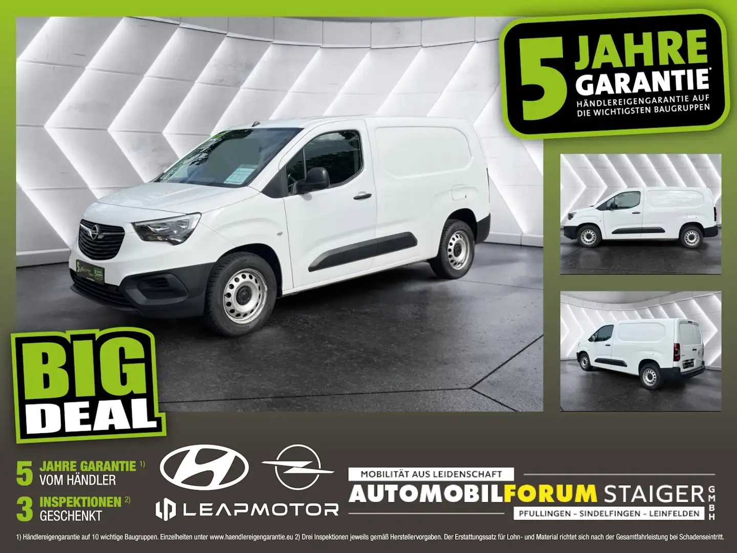 Opel Combo E Cargo 1.5 D Edition erhöhte Nutzlast XL Blanc - 1