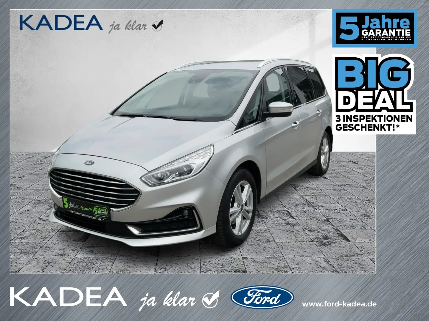 Ford Galaxy 2.0 EcoBlue Titanium LED*ACC*AHK*eleHeckkl Argento - 1