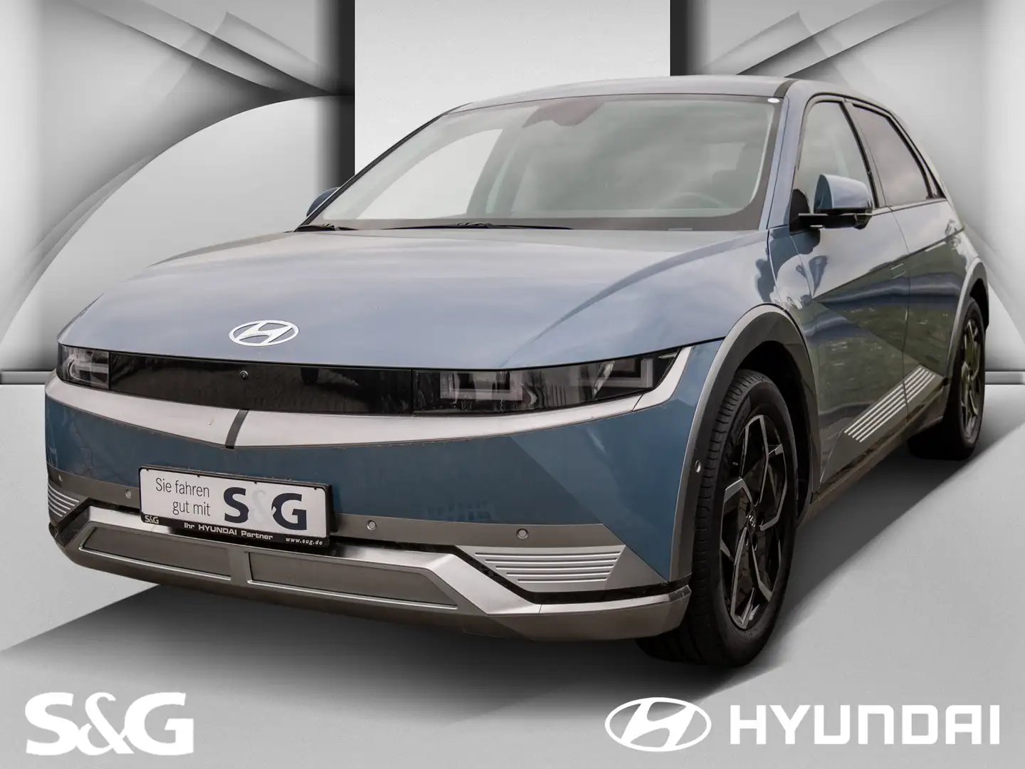 Hyundai IONIQ 5 WÄRMEPUMPE+PARK-PAKET+GARANTIE BIS 2031 Bleu - 1