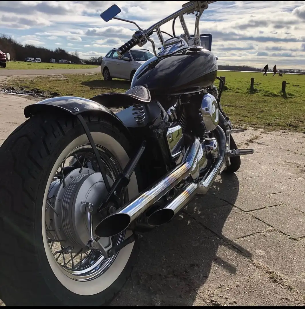 Yamaha XVS 650 Dragstar bobber Zwart - 2