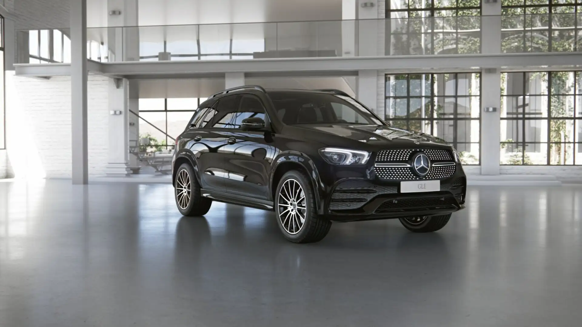 Mercedes-Benz GLE 400 GLE 400 d 4M AMG+NIGHT+AIRM+AHK+DISTRO+PANO+BURM Schwarz - 2