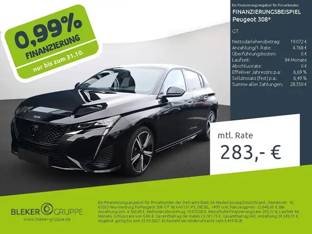 2024 Peugeot 308 in Black for sale