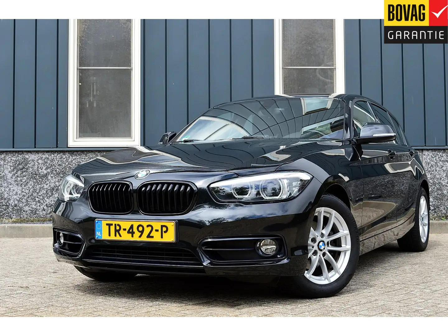 BMW 118 1-serie 118i Sport-Line Rijklaarprijs-Garantie Nav Noir - 1