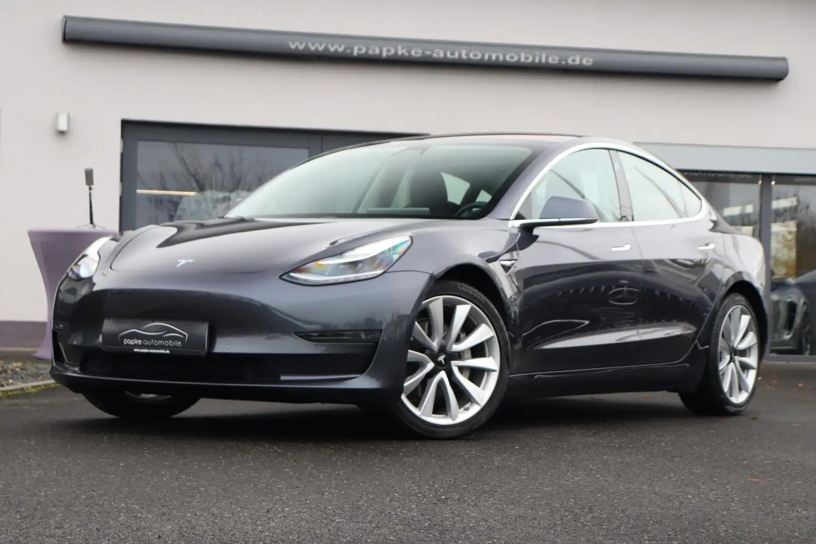 Tesla Model 3 Long Range Dual AWD +FSD+19ZOLL+KAMERA++ Gris - 2
