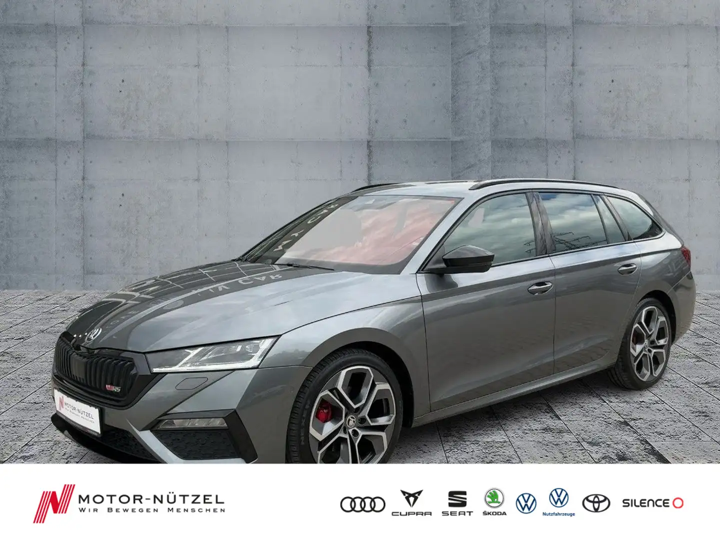 Skoda Octavia Combi RS PLUS 2.0TDI 4x4 DSG LED+NAV+ACC Grijs - 1