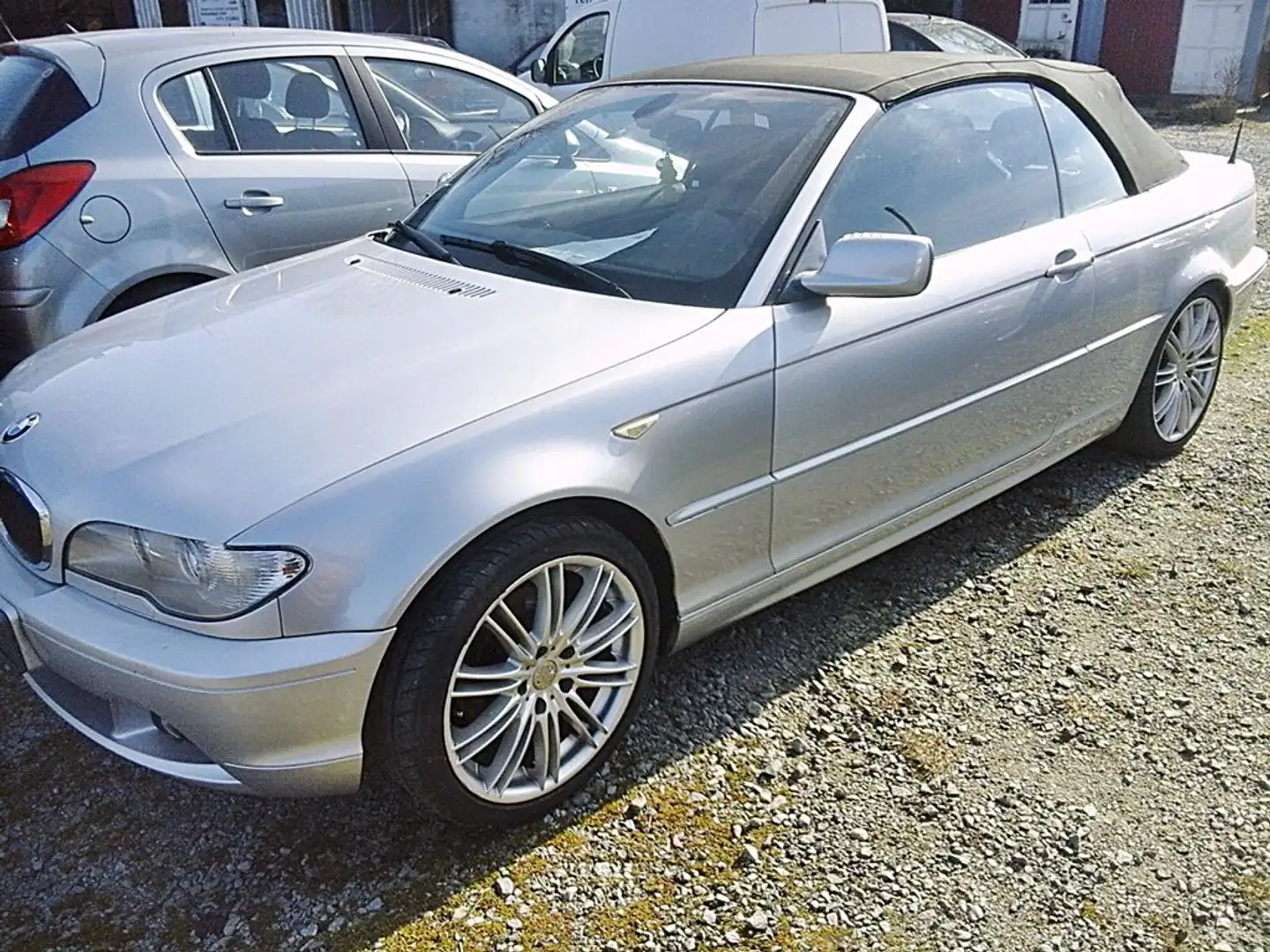 BMW 320 Cabrio/Alu+Xenon+rotes Leder+6 Gang+Klima+Sitzhzg Silber - 1
