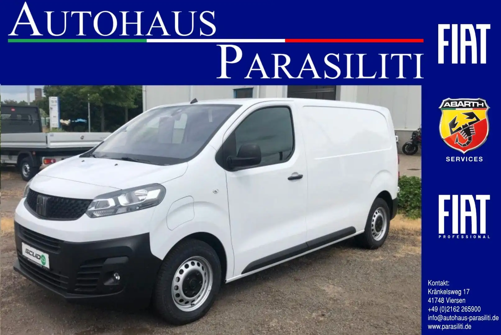 Fiat E-Scudo Kawa L2 50kWh, Navi, Holz, Kamera Blanc - 1
